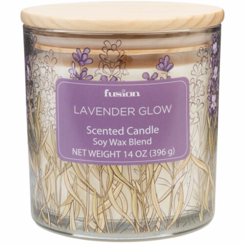 Fusion Jar Candle Lavendar Glow Perspective: front