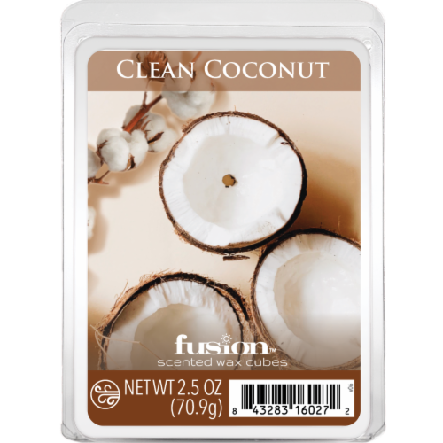 Fusion™ Scented Wax Cubes Clean Coconut Perspective: front