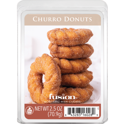Fusion™ Churro Donuts Wax Melt Cubes Perspective: front