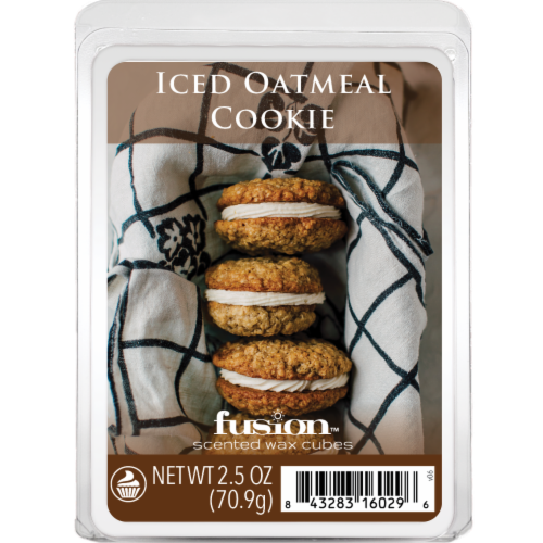 Fusion™ Iced Oatmeal Cookies Wax Melt Cubes Perspective: front