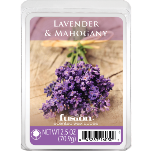 Fusion™ Scented Wax Cubes Lavender & Mahogany Perspective: front