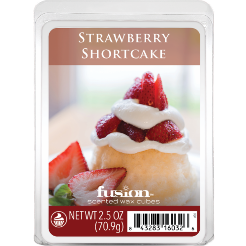 Fusion™ Scented Wax Cubes Strawberry Shortcake Perspective: front