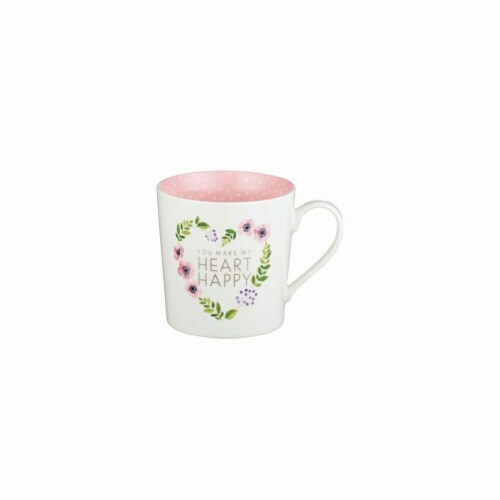 Christian Art Gifts You Make My Heart Happy Mug Perspective: front