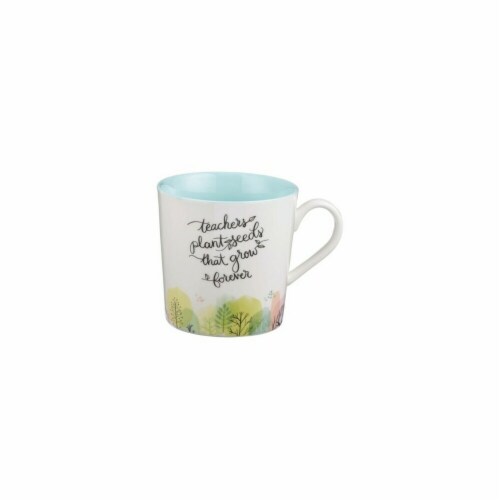 Christian Art Gifts Teacher & Seeds Mug Perspective: front