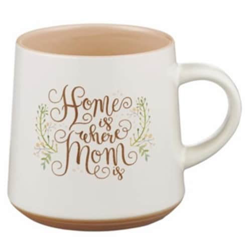 Christian Art Gifts Home is Where Mom is Mug Perspective: front