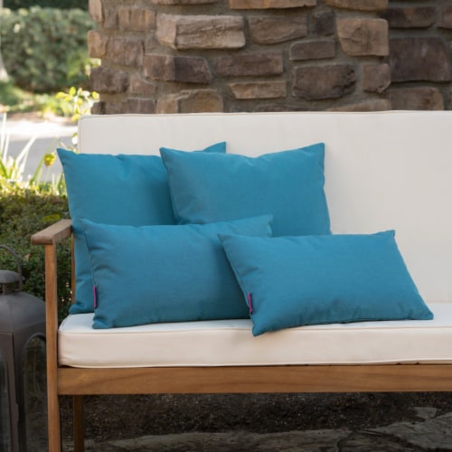 Coronado Outdoor Water Resistant Square and Rectangular Throw Pillows (Set  of 4) Teal, 1 unit - Kroger