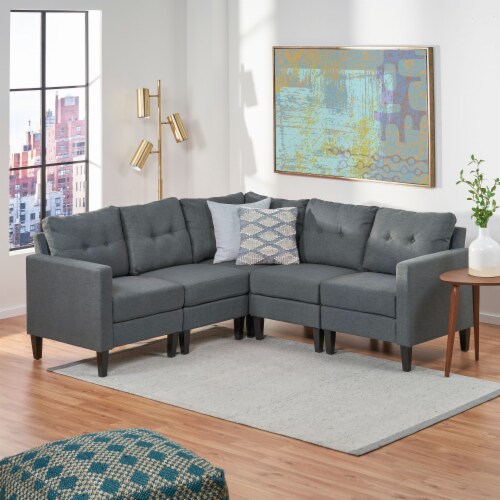 Mid century grey shop sectional