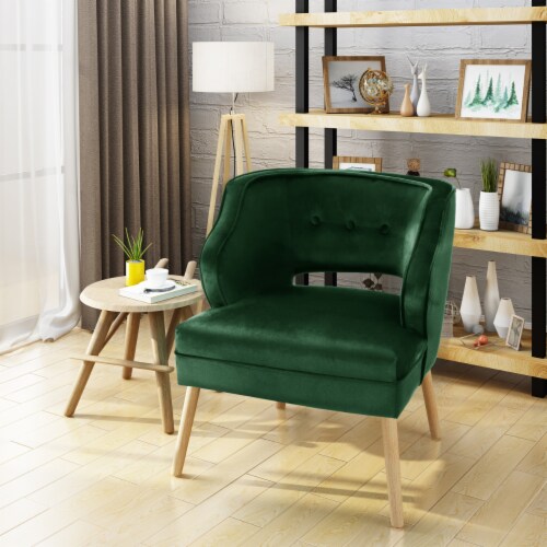 Emerald green mid century chair discount