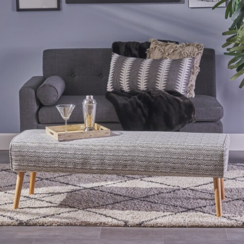 Patterned on sale ottoman bench
