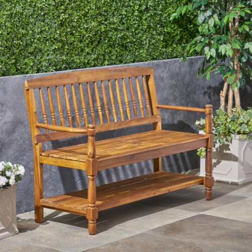Acacia wood hotsell patio bench