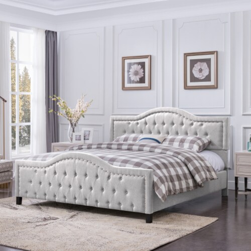 Light up outlet bed frame full