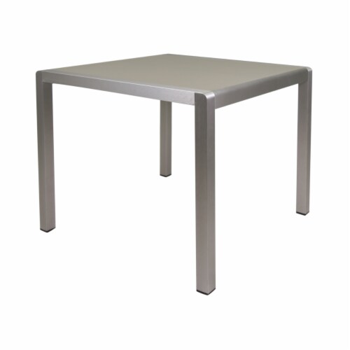 Aluminum and glass online outdoor dining table