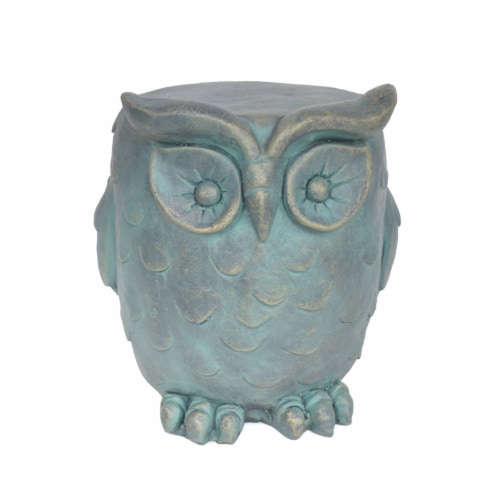 Brock Owl Garden Stool Perspective: front