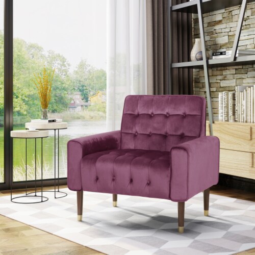 Tufted velvet armchair cheap