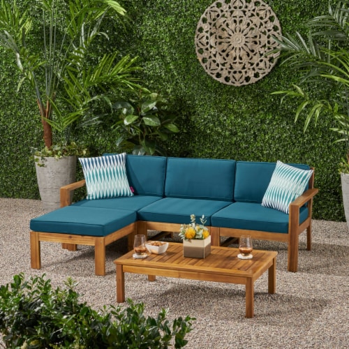 Small teal sectional deals