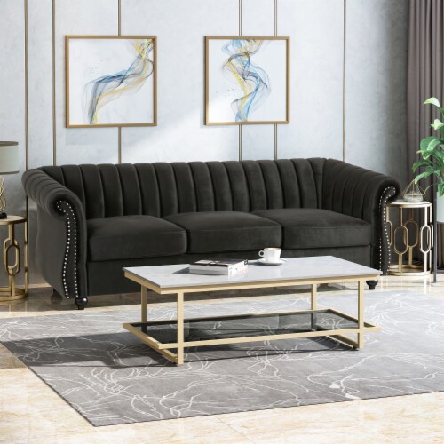 Black glam sofa deals