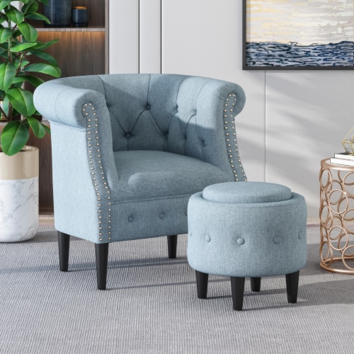 Small tufted store chair