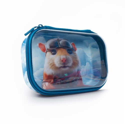 Zip-It Clear Top Pencil Box Hampster Perspective: front