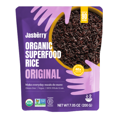 Jasberry™ Original Organic Superfood Rice Perspective: front