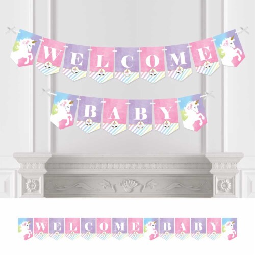 Big Dot Of Happiness Rainbow Unicorn - Magical Unicorn Baby Shower