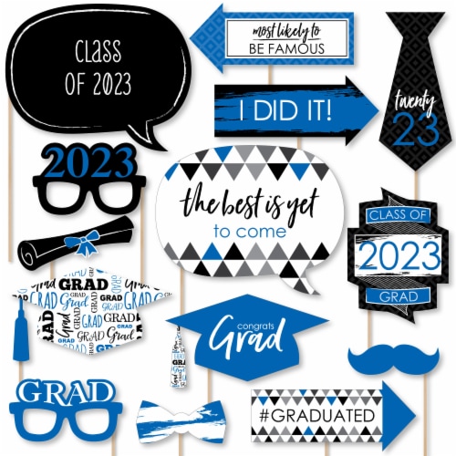 Graduation photo shop booth props printable