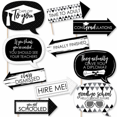 Diy graduation online photo booth props