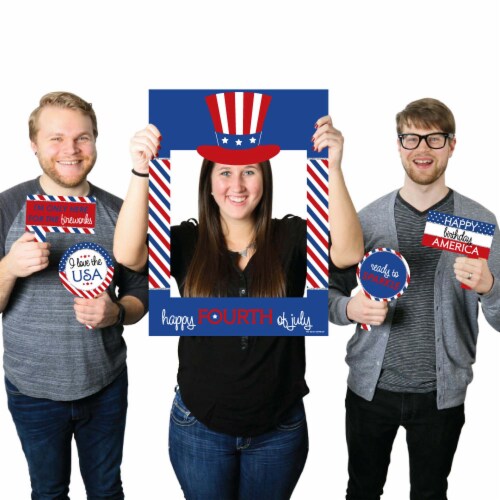 4th of july photo booth frames