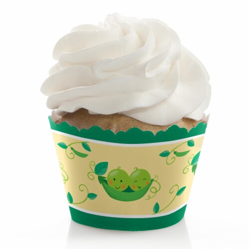 Big Dot of Happiness Double the Fun - Twins Two Peas in a Pod Party - Cupcake Wrappers 12 Ct Perspective: front