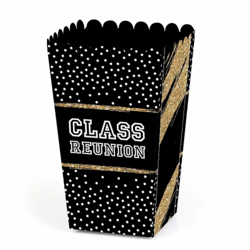Big Dot of Happiness Reunited - School Class Reunion Party Favor Popcorn Treat Boxes - 12 Ct Perspective: front