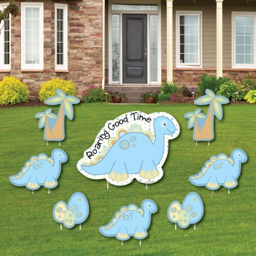 Baby boy shower dinosaur decorations cheap