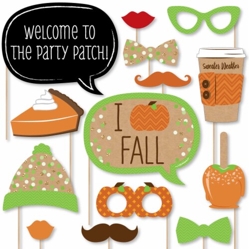 Printable fall photo booth props discount