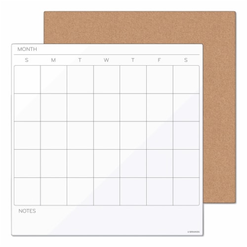 U Brands BOARD,TILE,CAL,COMBO,WH 3889U00-01 Perspective: front