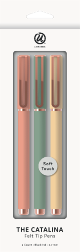 U Brands® Minimal Folliage Felt Tip Catalina Felt Tip Pens Perspective: front