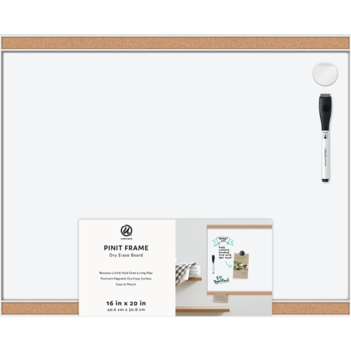 U Brands Modern Magnetic Dry Erase Board Perspective: front