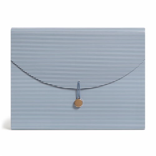 U Brands 13 Pocket Expandable File - Sweet Subtle Stripe Perspective: front