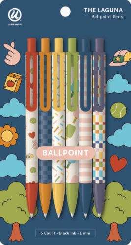 U Brands Laguna Ballpoint Ink Pens - Preppy Plaground Perspective: front