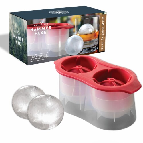  2.5 Inch Giant Ice Ball Mold - Makes Large Sphere Ice