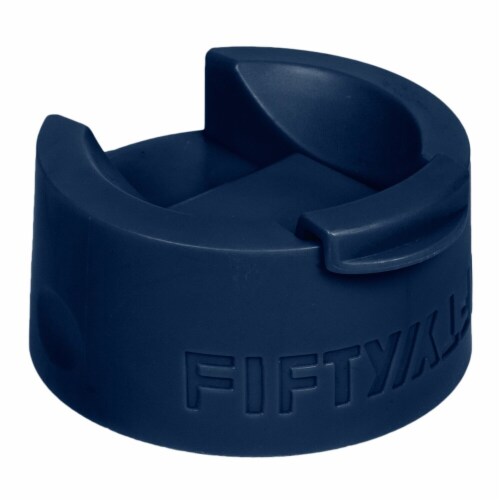 Fifty/Fifty Coffee Flip Top Cap - Navy Blue Perspective: front