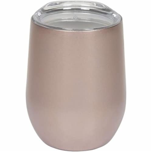 350mL WINE TUMBLER ROSE GOLD Perspective: front