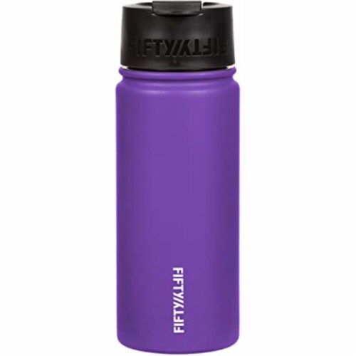Fifty/Fifty Flip Cap Bottle - Royal Purple Perspective: front
