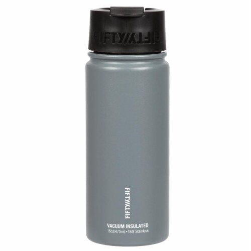 Fifty/Fifty Flip Cap Water Bottle - Slate Gray Perspective: front