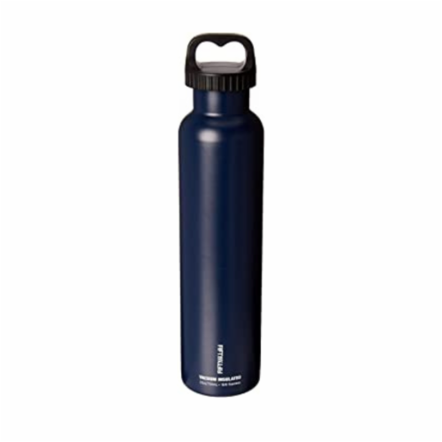 25OZ BOTTLE W/ SPORTS CAP NAVY BLUE Perspective: front