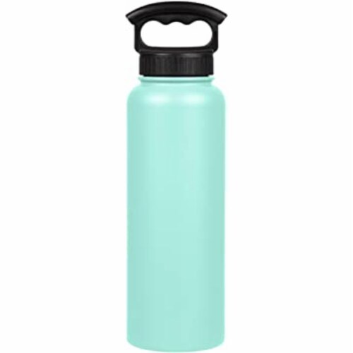 Fifty/Fifty 40oz Sport Double Wall Insulated Water Bottle Stainless Steel Perspective: front