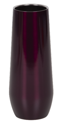 Fifty/Fifty Thermal Champagne Flute - Burgundy Perspective: front