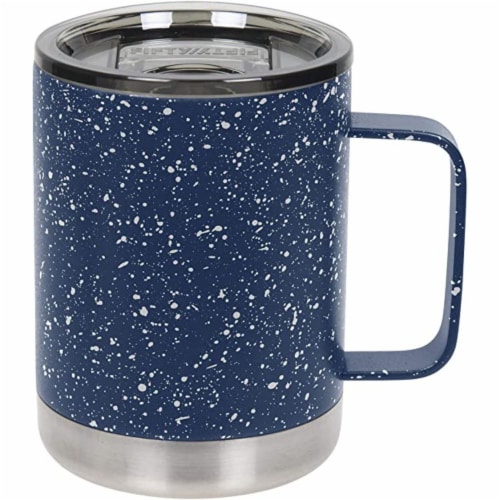 FIFTY/FIFTY Speckled Camp Mug with Slide Lid Perspective: front