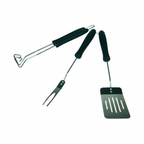 Grillmark 42117 BBQ Tool Set  Stainless Steel  3-Piece Perspective: front