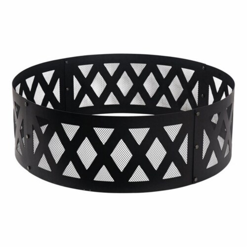 Living Accents SR79TB-C 36 in. Black Fire Ring Perspective: front