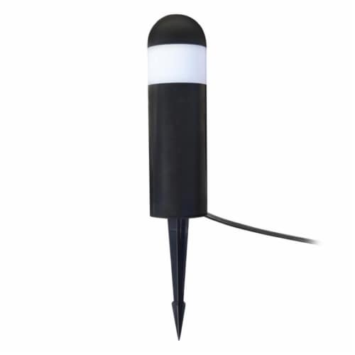 Living Accents 3924222 0.5 watt Black Low Voltage LED Bollard Light, Pack of 12 Perspective: front