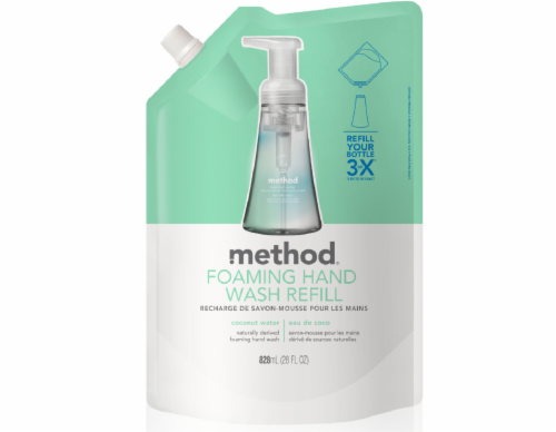 Method Coconut Water Foaming Hand Wash Refill Perspective: front