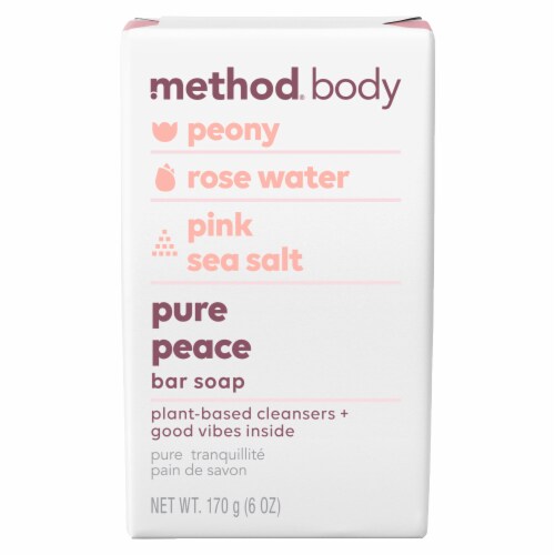 Method Women's Pure Peace Bar Soap Perspective: front